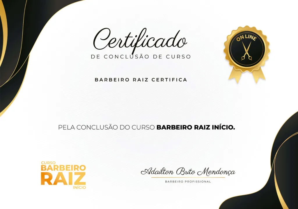 Certificado Barbeiro Raiz